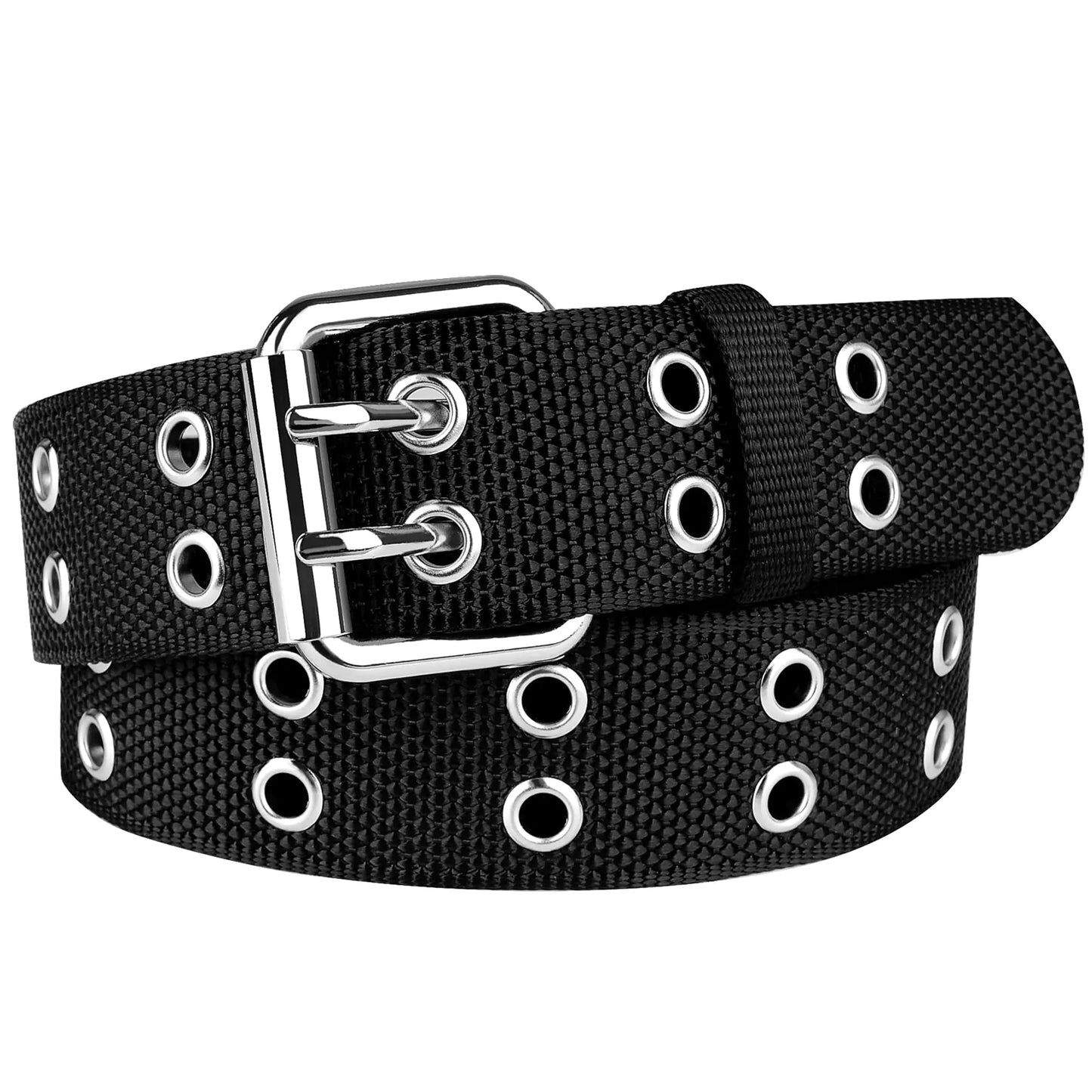 Plus Size Double Prong Grommet Belt