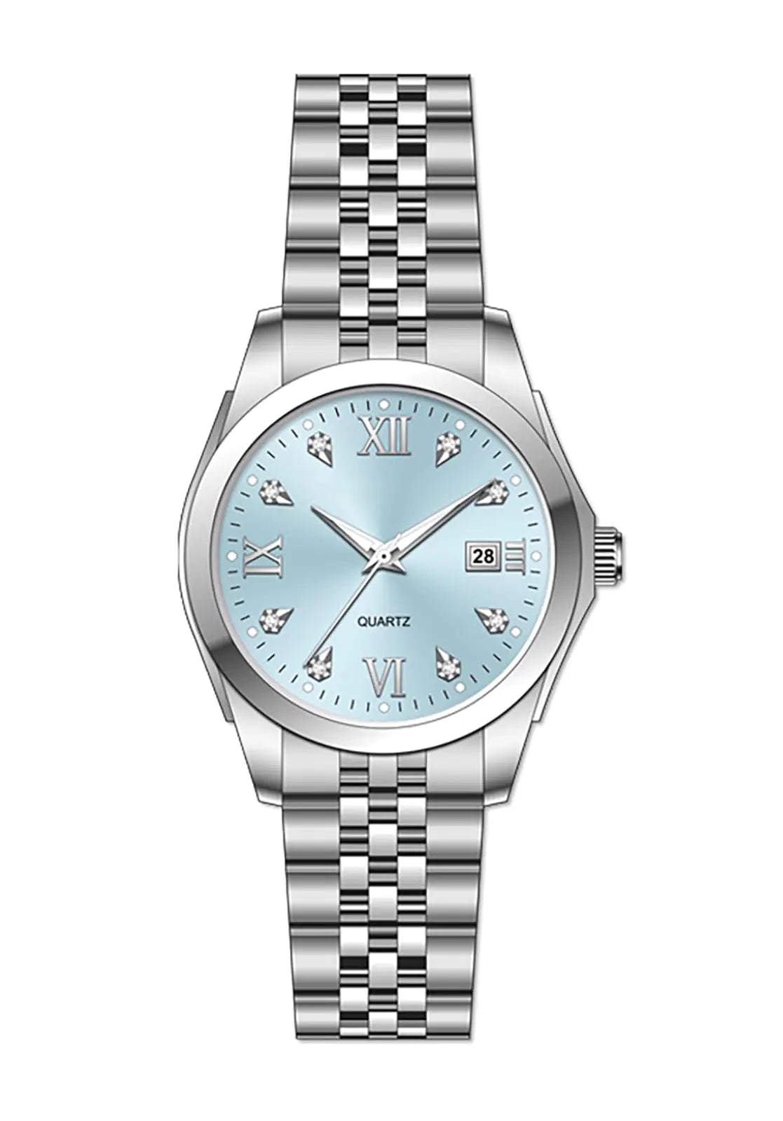Women's Stainless Steel Bracelet Quartz Watch