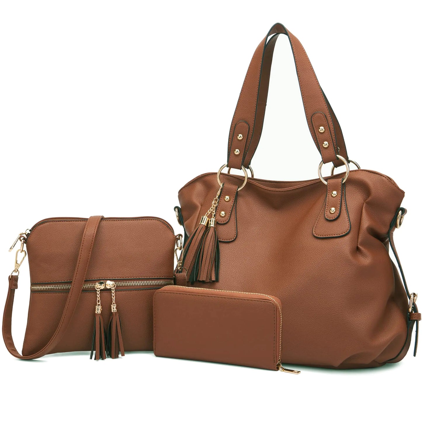 3-Piece Tote and Wallet Set for Women