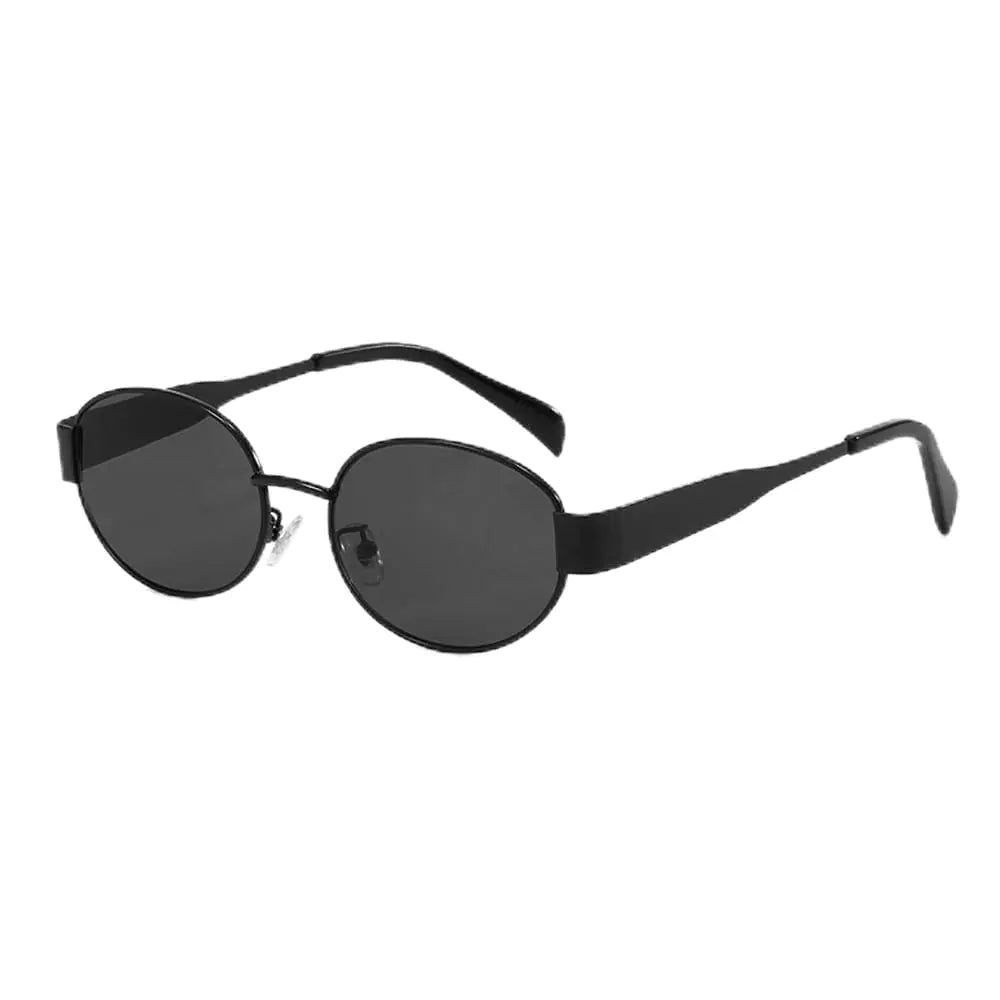 Trendy Retro Oval Sunglasses