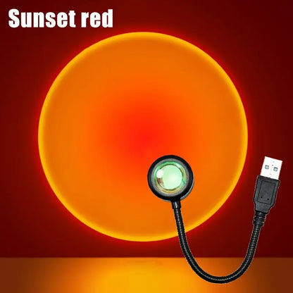 7-Color LED Sunset Projection Lamp