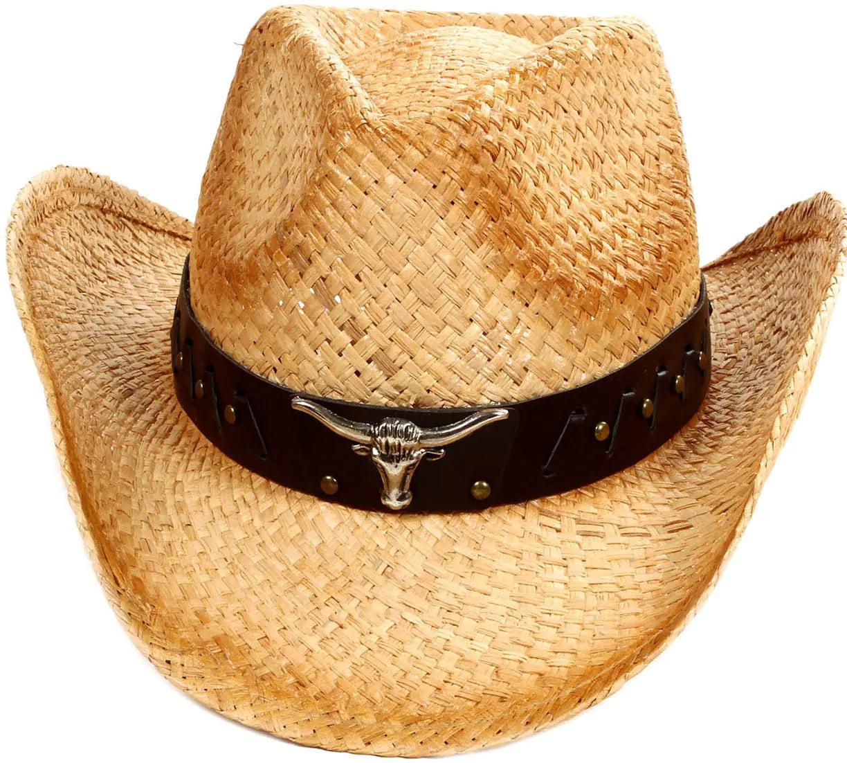 Western Straw Cowboy Hat with Band
