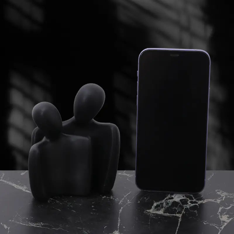 Nordic Style Resin Abstract Couple Sculptures (2pcs Set)