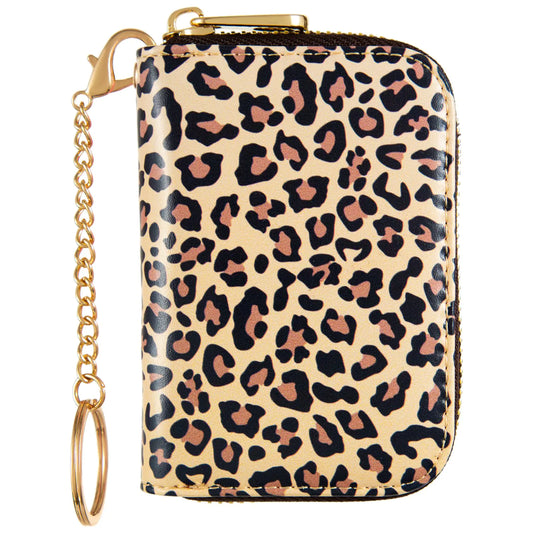 Slim Zipper Card Wallet for Women