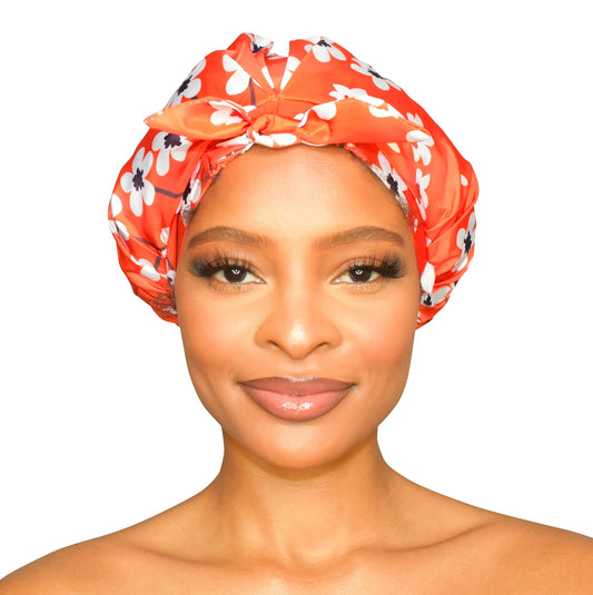 Waterproof Reusable Shower Cap for Women
