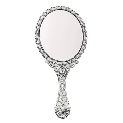 Vintage Handheld Compact Makeup Mirror