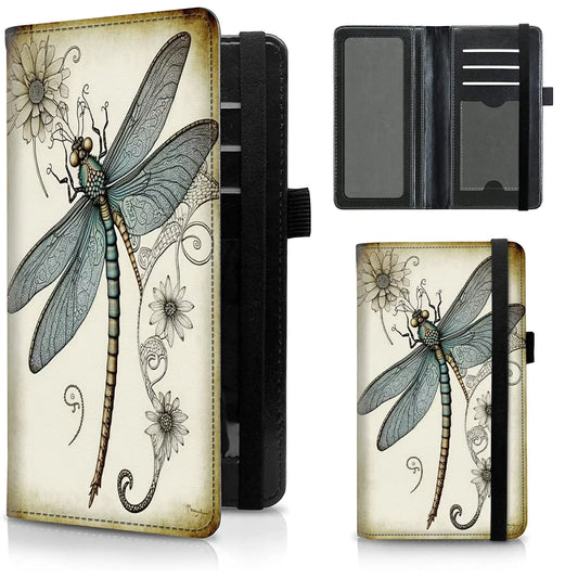 Leather Checkbook Wallet with Elastic Strap