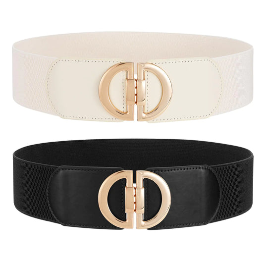 Wide Stretch Waist Belt for Women