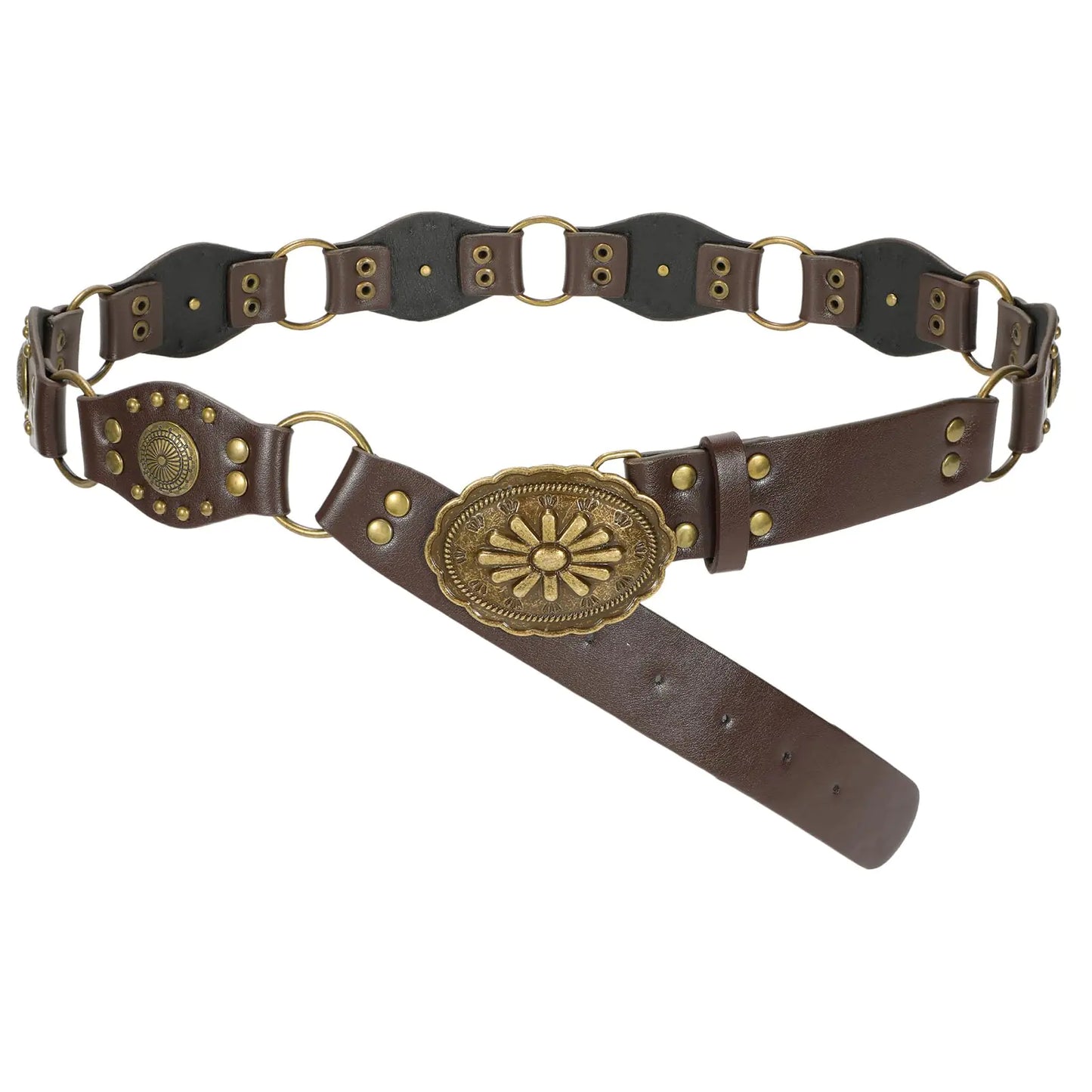 Western Belt with Vintage Buckle