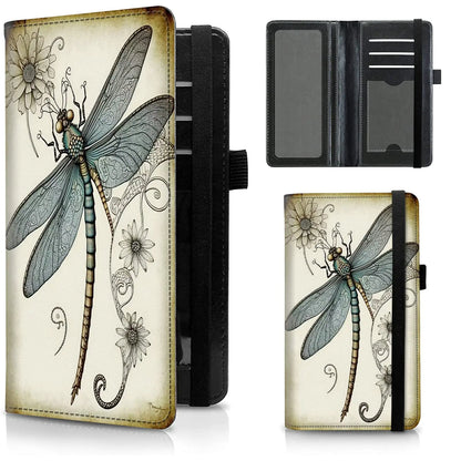 Leather Checkbook Wallet with Elastic Strap