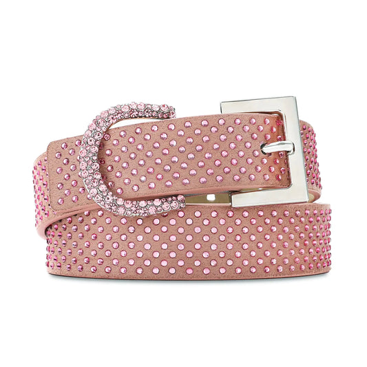 Sparkly Pink Rhinestone Belt for Women