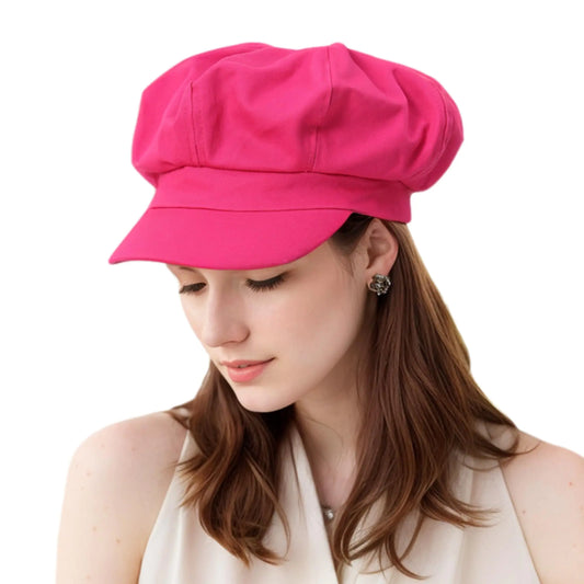 Cotton Vintage Newsboy Hat for Women