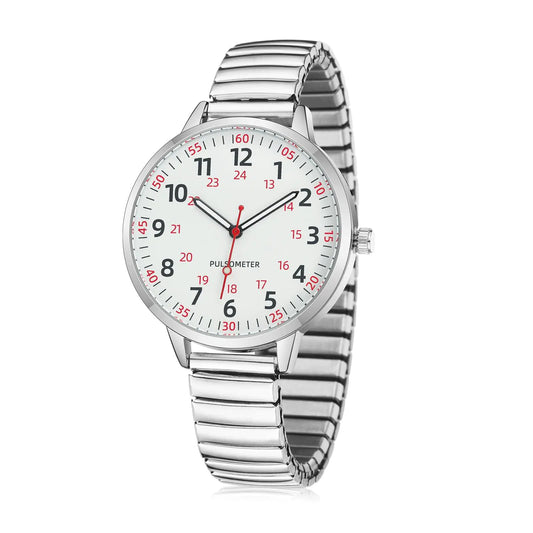 Women's Easy Reader Watch with Stretch Band