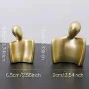 Nordic Style Resin Abstract Couple Sculptures (2pcs Set)