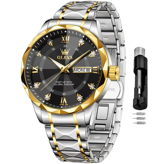 Men's Two-Tone Diamond Dress Watch