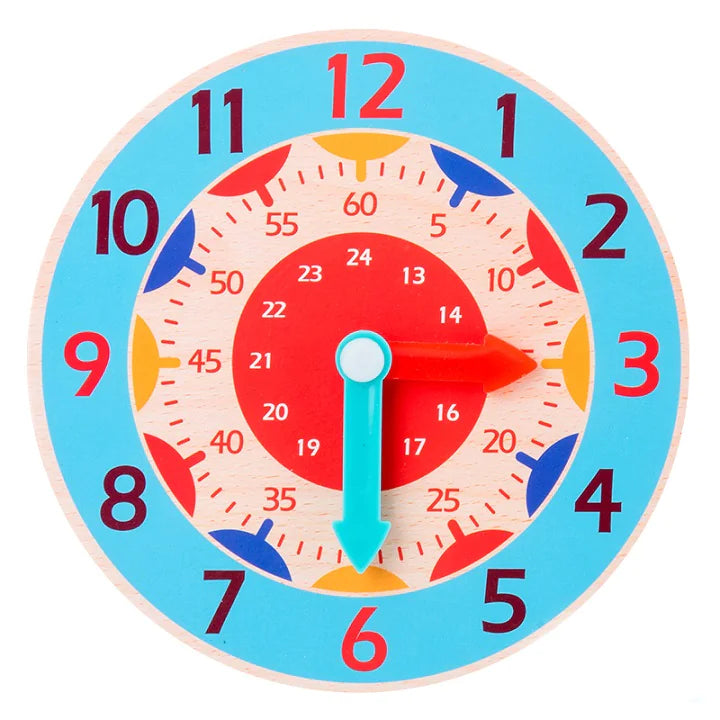 Wooden Cognitive Clock Puzzle