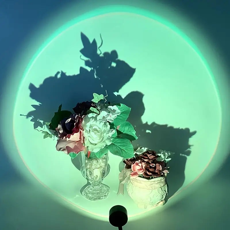 7-Color LED Sunset Projection Lamp