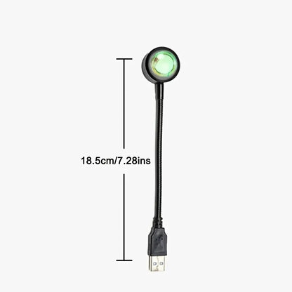 7-Color LED Sunset Projection Lamp