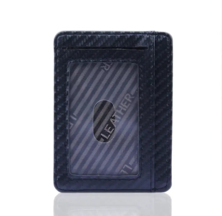 Slim Carbon Fiber RFID Wallet for Men
