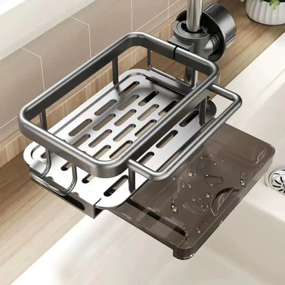 Over Faucet Kitchen Sink Organizer Rack