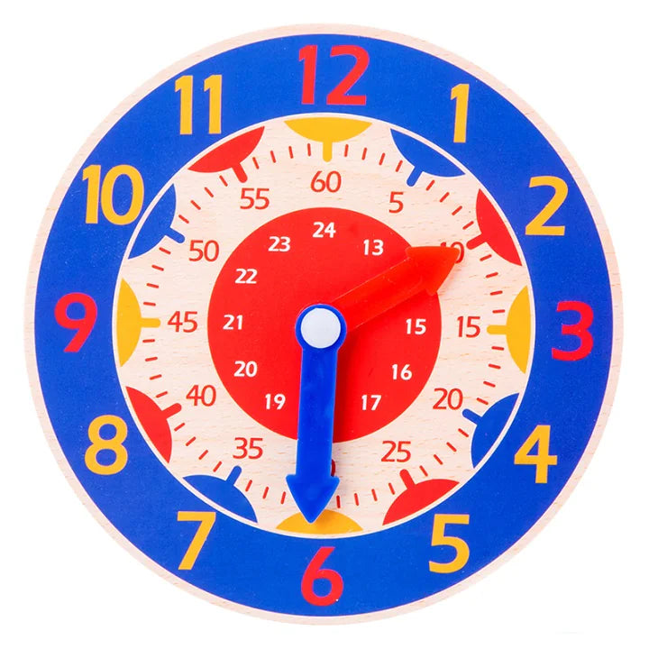 Wooden Cognitive Clock Puzzle