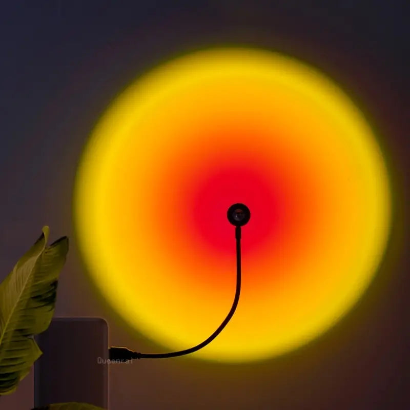 7-Color LED Sunset Projection Lamp