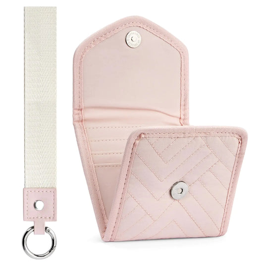 RFID Slim Trifold Wallet with Keychain
