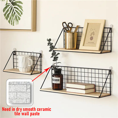 Iron Wall Shelf Organizer