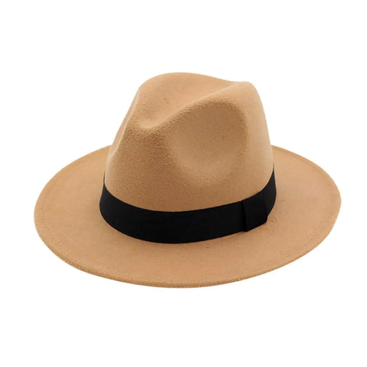 Vintage Wide Brim Fedora Hat