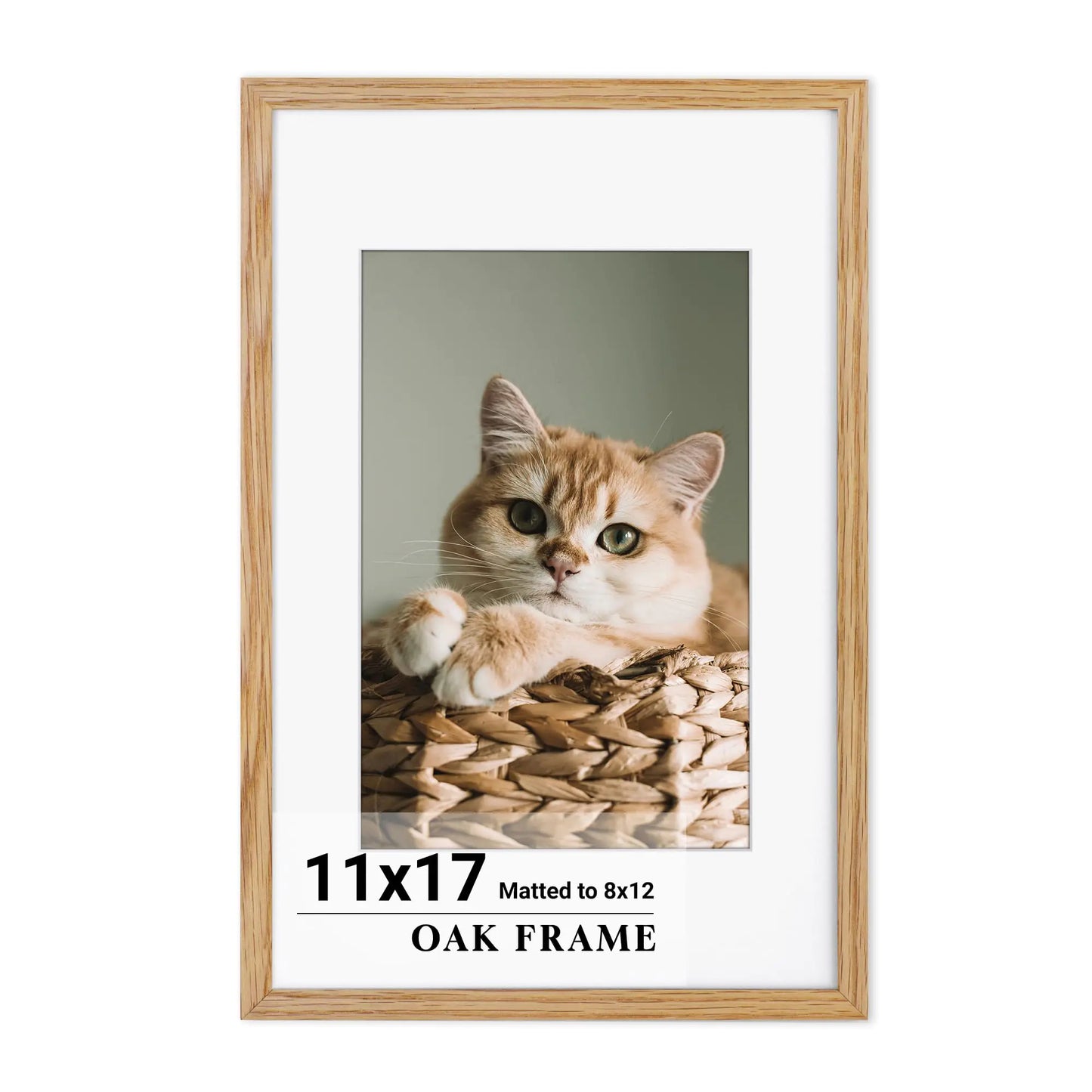 Natural Oak 11x17 Picture Frame